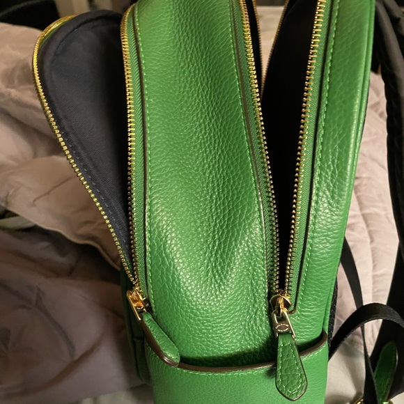 Coach Charlie Mini Backpack Green Pebbled Leather F38263 with hangtag - Picture 8 of 9